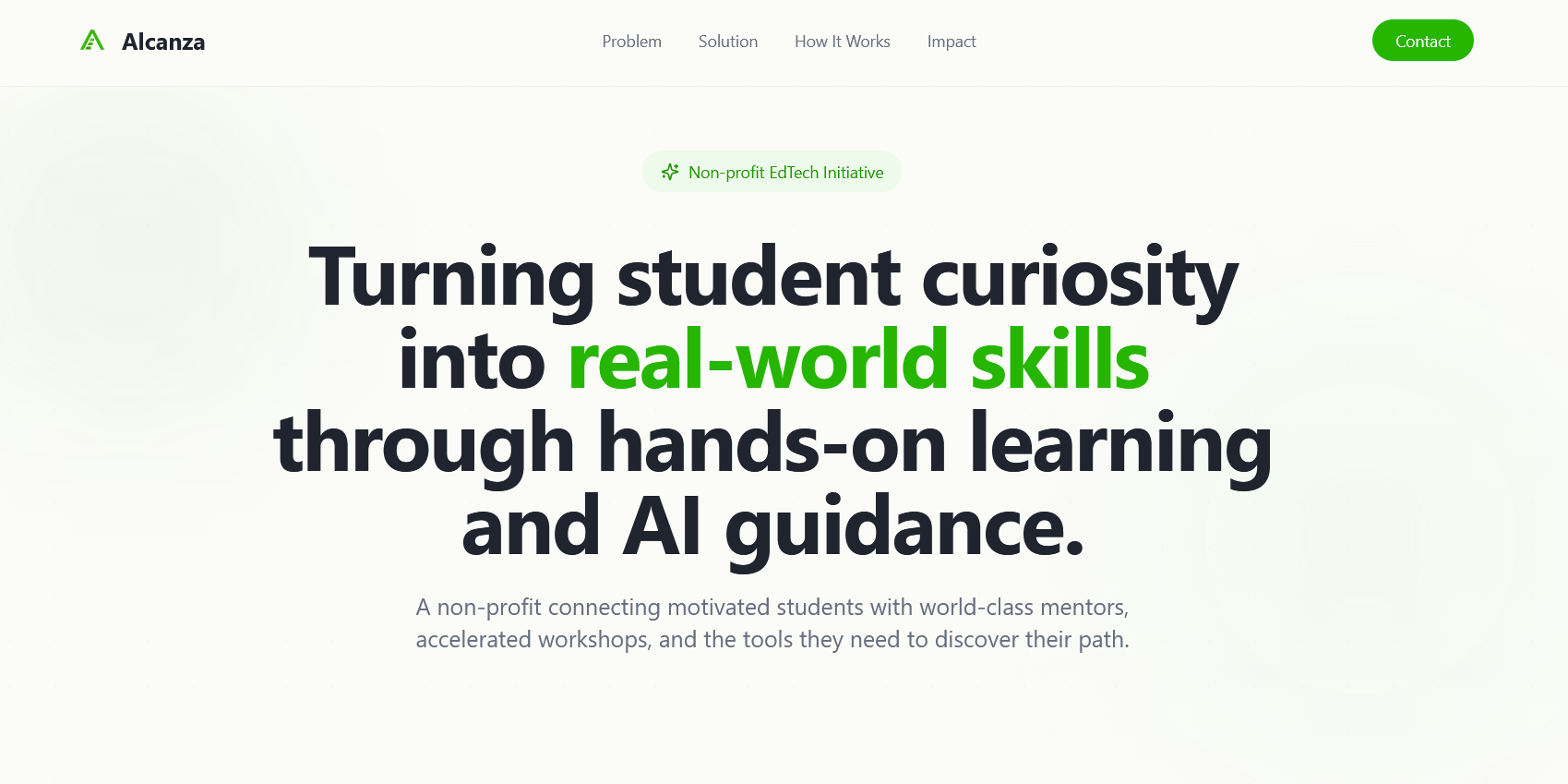 Alcanza UI Screenshot